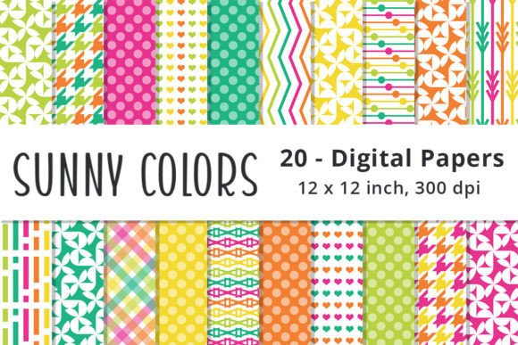 Download Sunny Colored Printable Scrapbook Paper - Scrapbook paper Collection